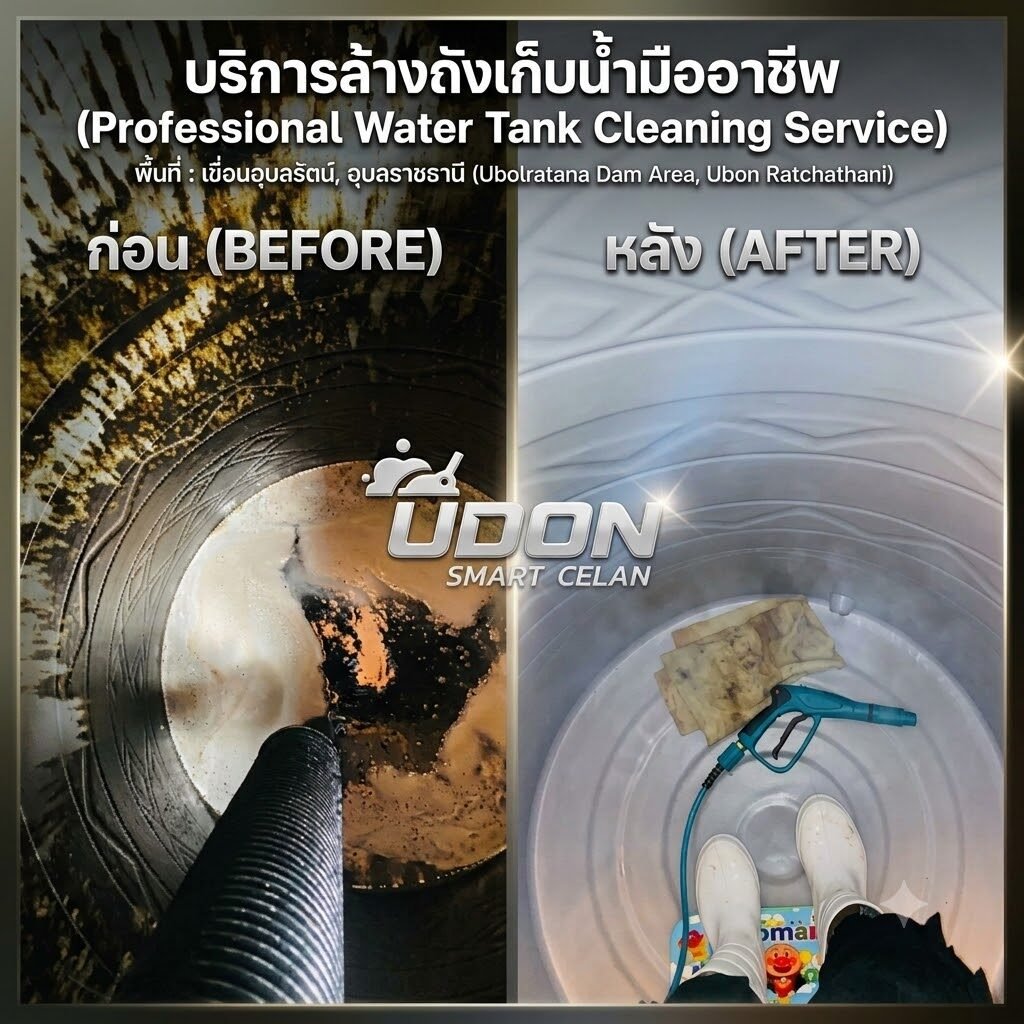 ถังเก็บน้ำประปาสแตนเลสและถังเก็บน้ำพลาสติกที่สะอาดพร้อมใช้งาน